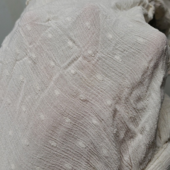 American Eagle Floral Embroidered Dolman Sleeves Babydoll Top Size L Fairy Lacey - Picture 16 of 16